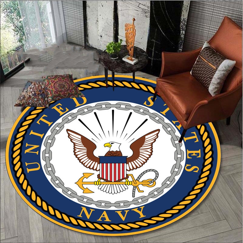 American Eagle Round Carpets Anti-slip Soft Plush Rugs