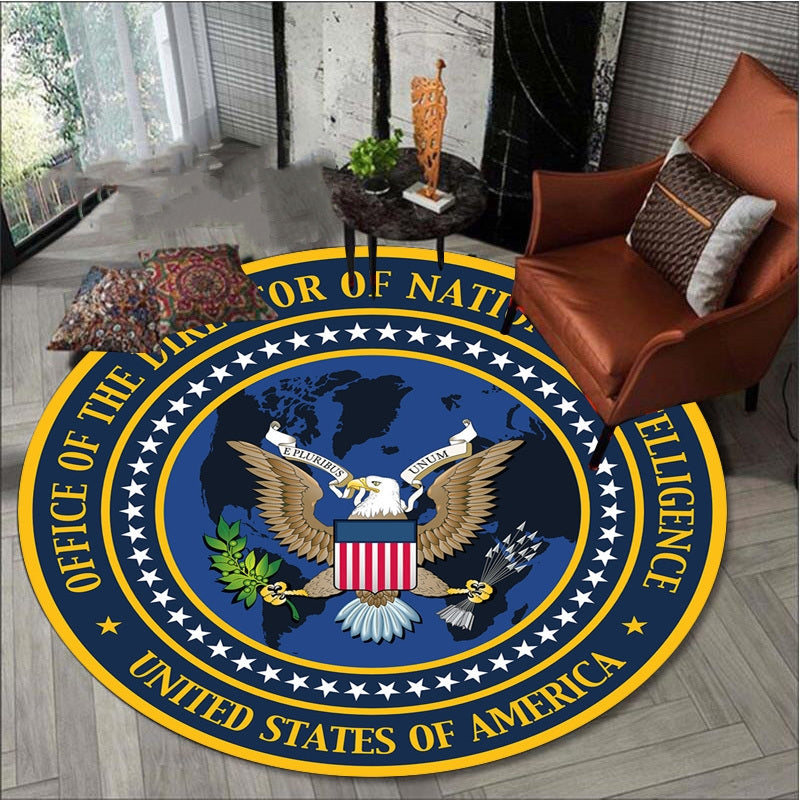 American Eagle Round Carpets Anti-slip Soft Plush Rugs