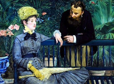 Edouard Manet Artwork The Conservatory Canvas Painting