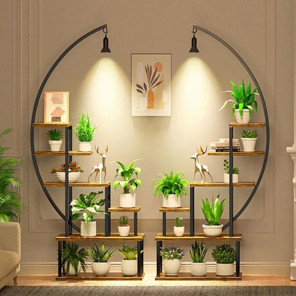 Half-Moon Shape 6 Tiered  Rack Stand for Indoor and Outdoor