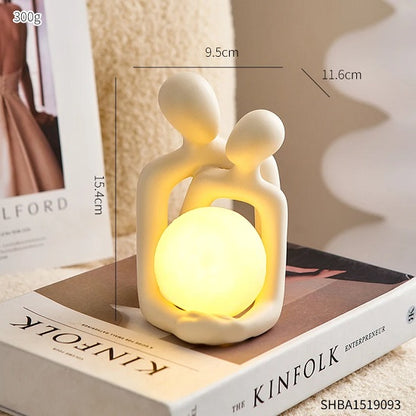 Modern Design Sculptural Light Art of Romance LED Lamp