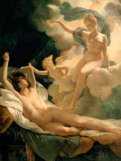 Pierre Narcisse Guerin  Morpheus and Iris 1811 Canvas Painting