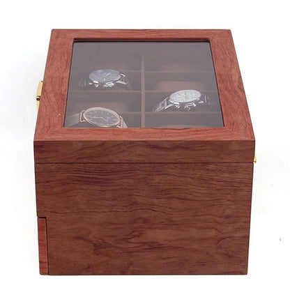 Watch Rosewood Display Storage Case Double Drower Orgonizer for 20 Slots