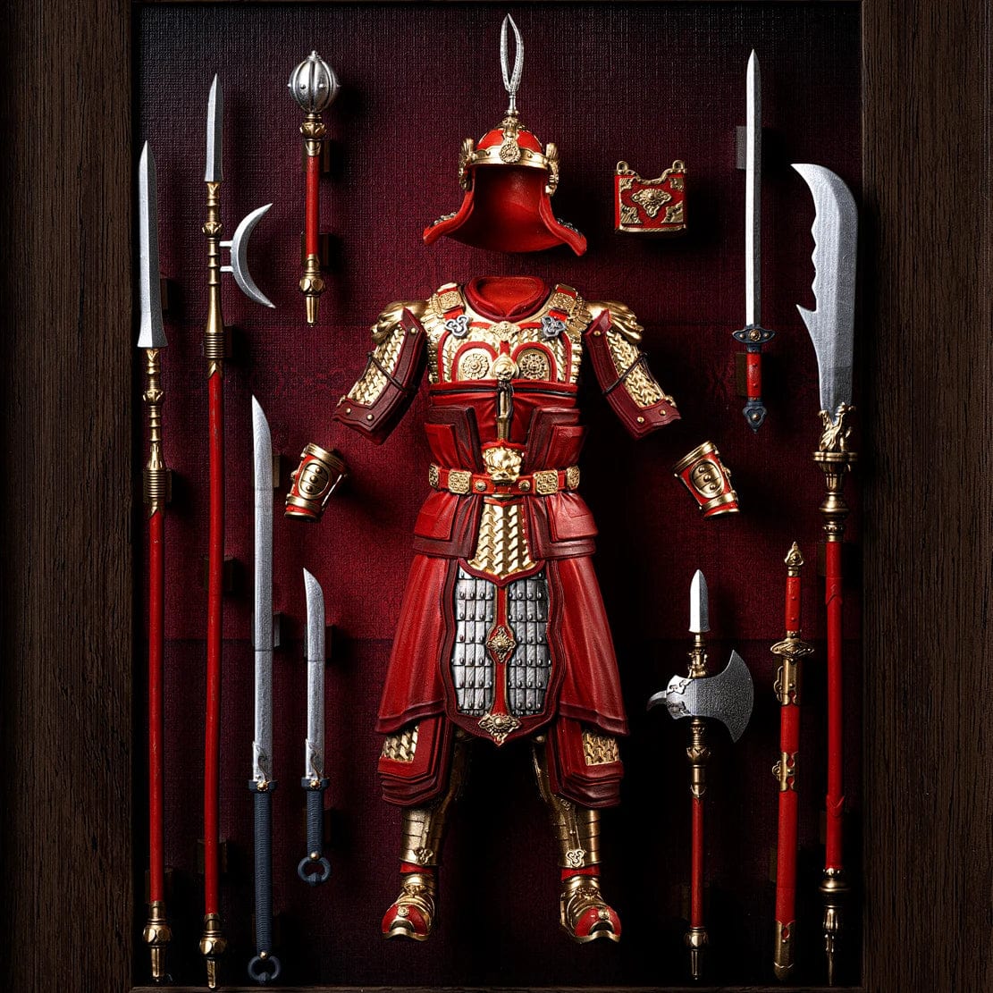 ALDO Arts & Entertainment > Hobbies & Creative Arts > Collectibles > Scale Models Ancient Chinese Warrior Armour Collectible Fraimed Art