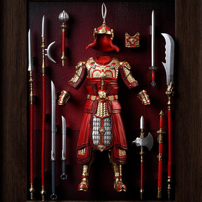 ALDO Arts & Entertainment > Hobbies & Creative Arts > Collectibles > Scale Models Ancient Chinese Warrior Armour Collectible Fraimed Art