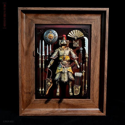 ALDO Arts & Entertainment > Hobbies & Creative Arts > Collectibles > Scale Models Ancient Chinese Warrior Armour Collectible Fraimed Art Style B