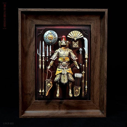 ALDO Arts & Entertainment > Hobbies & Creative Arts > Collectibles > Scale Models Ancient Chinese Warrior Armour Collectible Fraimed Art Style B