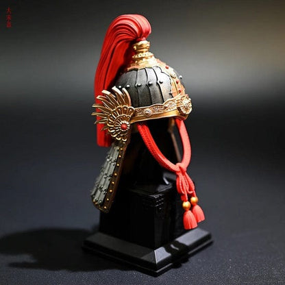 ALDO Arts & Entertainment > Hobbies & Creative Arts > Collectibles > Scale Models Ancient  Chinise Officer  Helmet Desktop Statue