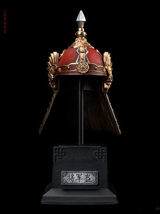 ALDO Arts & Entertainment > Hobbies & Creative Arts > Collectibles > Scale Models Ancient  Chinise Soldier Helmet Desktop Statue