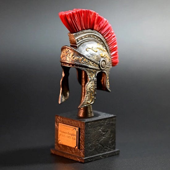 ALDO Arts & Entertainment > Hobbies & Creative Arts > Collectibles > Scale Models Ancient  Roman Ogfficer  Helmet Desktop Statue