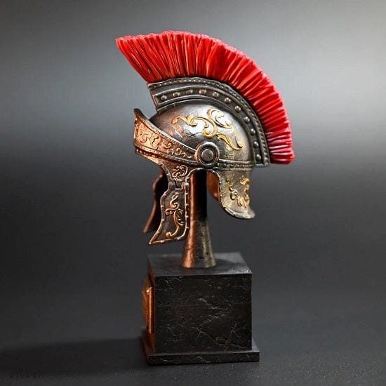 ALDO Arts & Entertainment > Hobbies & Creative Arts > Collectibles > Scale Models Ancient  Roman Ogfficer  Helmet Desktop Statue