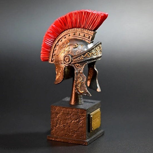 ALDO Arts & Entertainment > Hobbies & Creative Arts > Collectibles > Scale Models Ancient  Roman Ogfficer  Helmet Desktop Statue