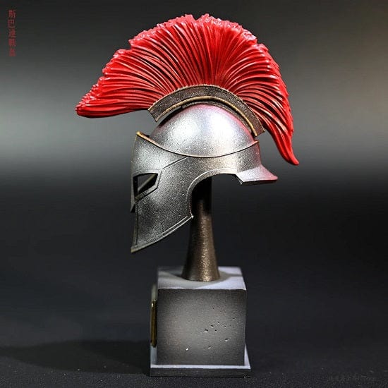 ALDO Arts & Entertainment > Hobbies & Creative Arts > Collectibles > Scale Models Ancient  Spartan Soldier Helmet Desktop Statue