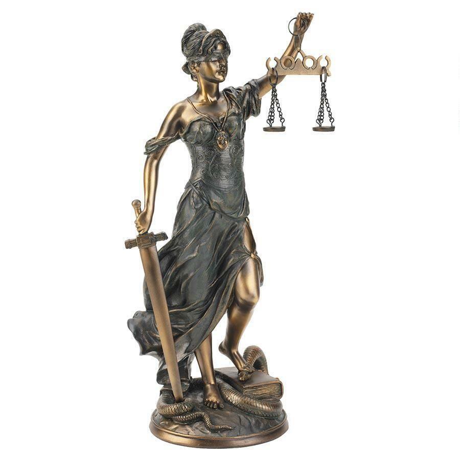 ALDO Artwork Sculptures & Statues Greek Goddess of Blind Justice Themis Small  Statue