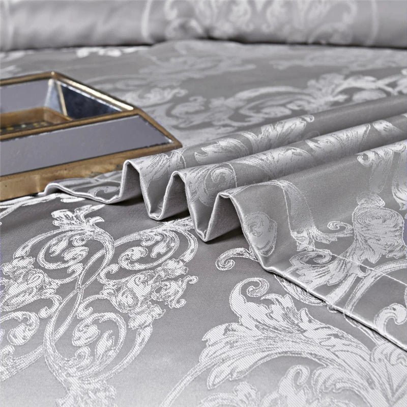 ALDO Bedding >Comforters & Sets Luxury Gray  Palace Quilt Duvet Bedding Set & Pillowcases