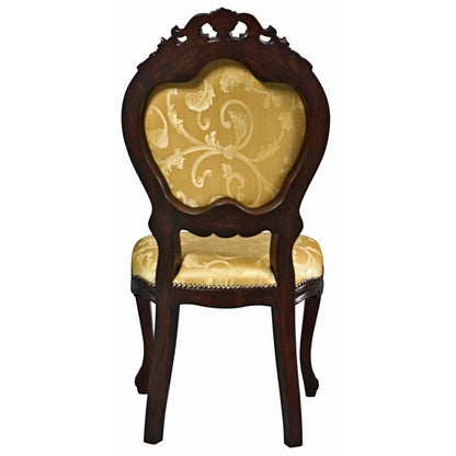 ALDO Chairs Shield Back Hand Carved Solid Mahogany Dining Accent Chairs