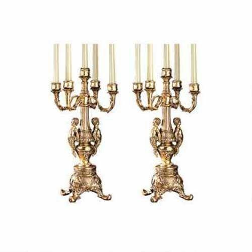 ALDO Clocks Grand Chateau Chambord Clock and Candelabra Ensemble Set