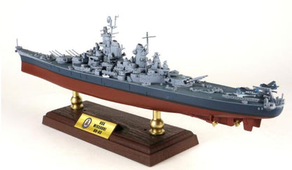 ALDO Creative Arts Collectibles Scale Model 16"Long  x 3"Wide / NEW / diecast metal US Navy Battleship Missouri BB-63 Desk Display WWII Ship Large Diecast Model