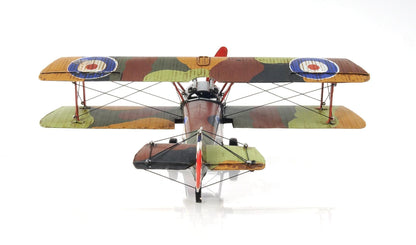 ALDO Creative Arts >Collectibles> Scale Model L: 10.25 W: 14 H: 6.5 Inches / NEW / Iron Airplane British First World War Single Seat Biplane  Metal Model