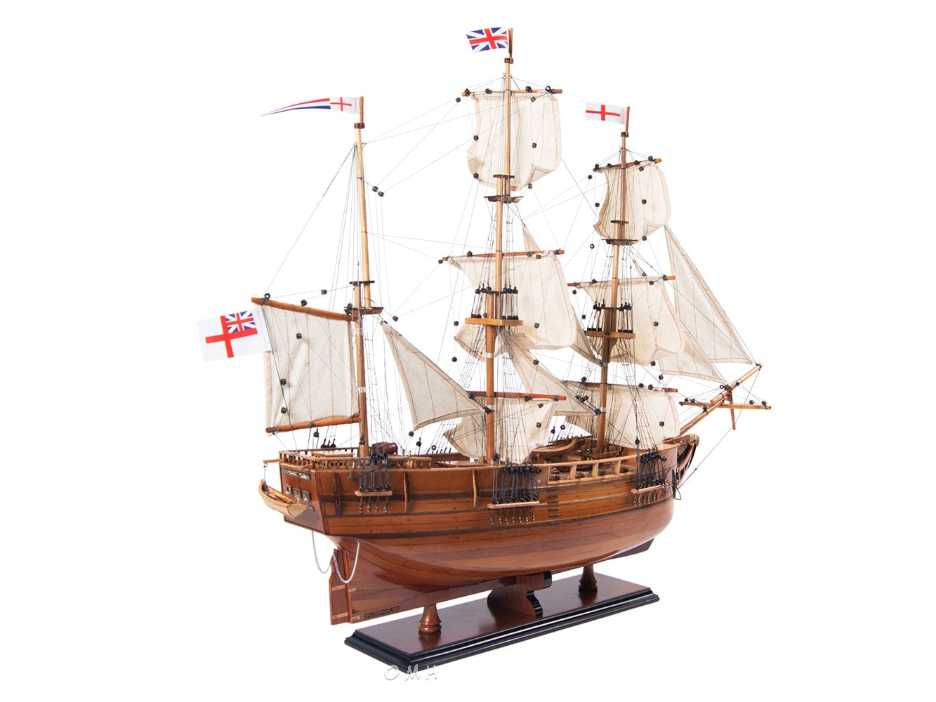 ALDO Creative Arts Collectibles Scale Model L: 32 W: 9 H: 29 Inches / NEW / wood RRS Discovery British National Antarctic Expedition Barque-Rigged Auxiliary Steamship  Exclusive Edition Sailboat Wood Model Assembled