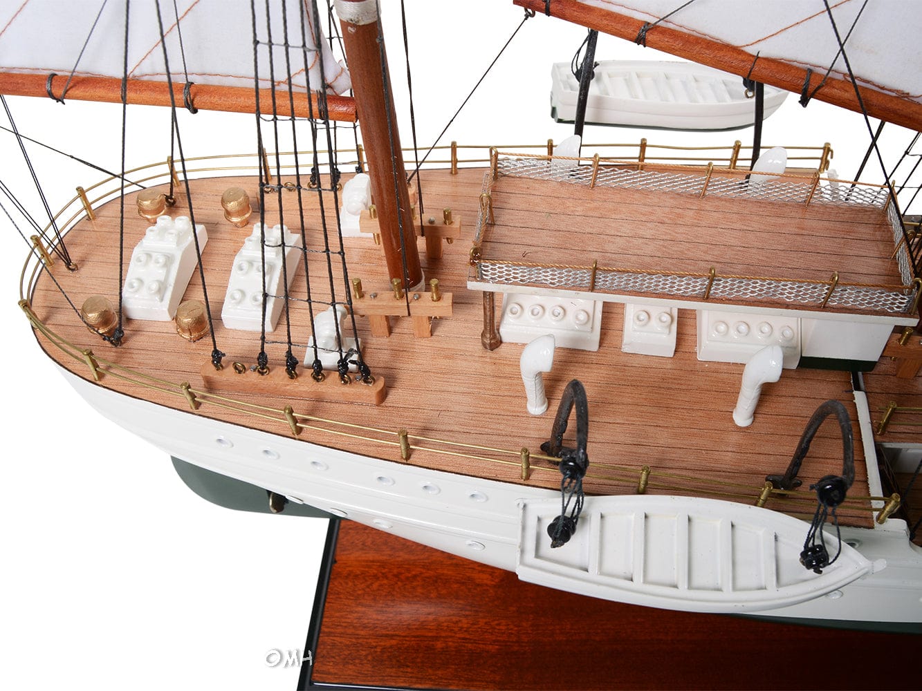 ALDO Creative Arts Collectibles Scale Model L: 37 W: 12 H: 24.75 Inches / NEW / wood Chilean Navy Esmeralda Exclusive Edition Sailboat Wood Model Assembled