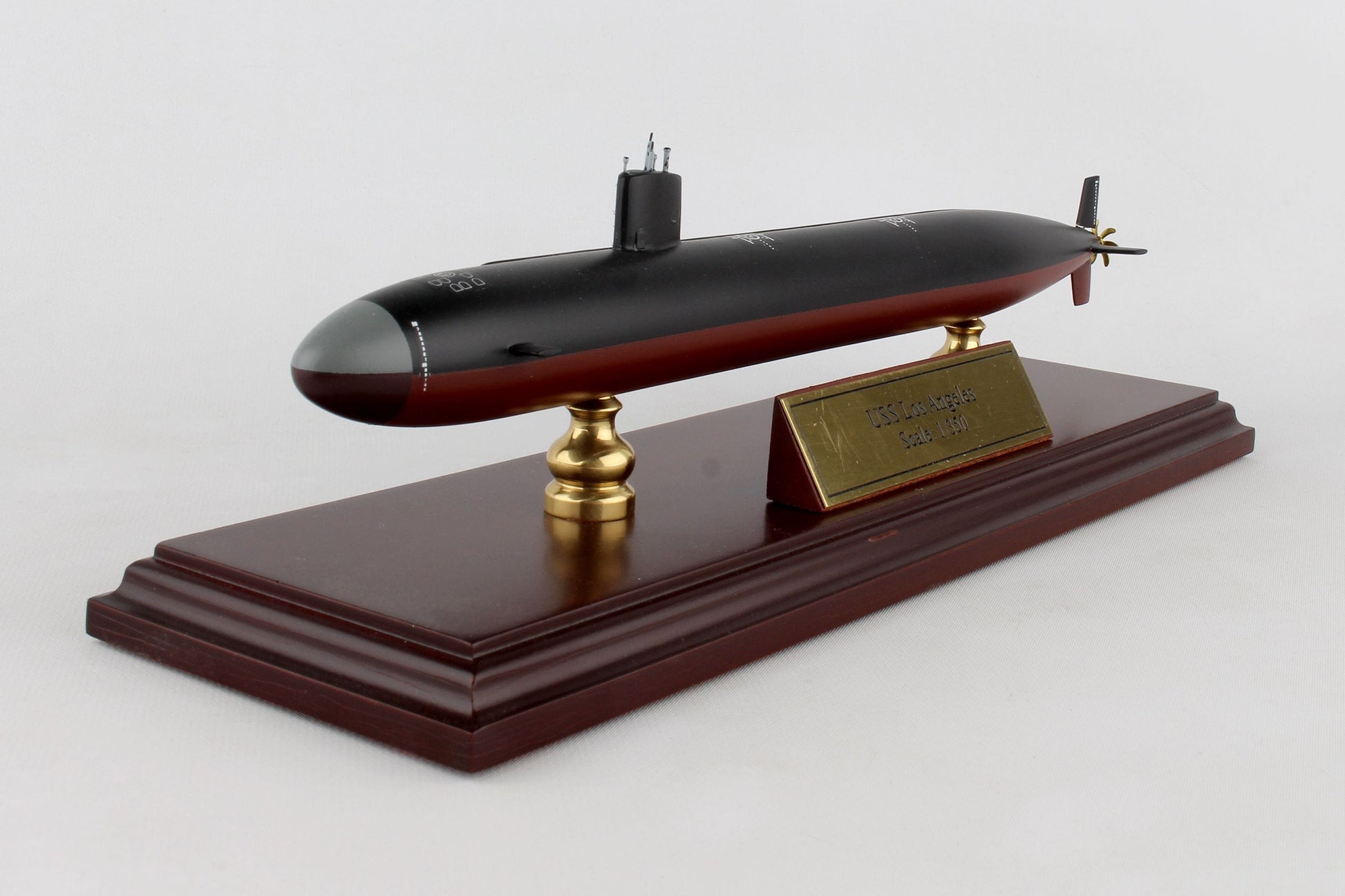 ALDO Creative Arts Collectibles Scale Model Length is 12" and beam is 1" / NEW / wod US Navy SSN Los Angeles Class  Nuclear-Powered Fast Attack Submarine  Model Assembled