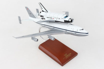 ALDO Creative Arts Collectibles Scale Model NASA Airplane Boeing 747 With Space Orbiter Shuttle Atlantis Wood Model Aircraft Assembled