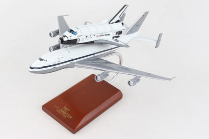 ALDO Creative Arts Collectibles Scale Model NASA Airplane Boeing 747 With Space Orbiter Shuttle Atlantis Wood Model Aircraft Assembled