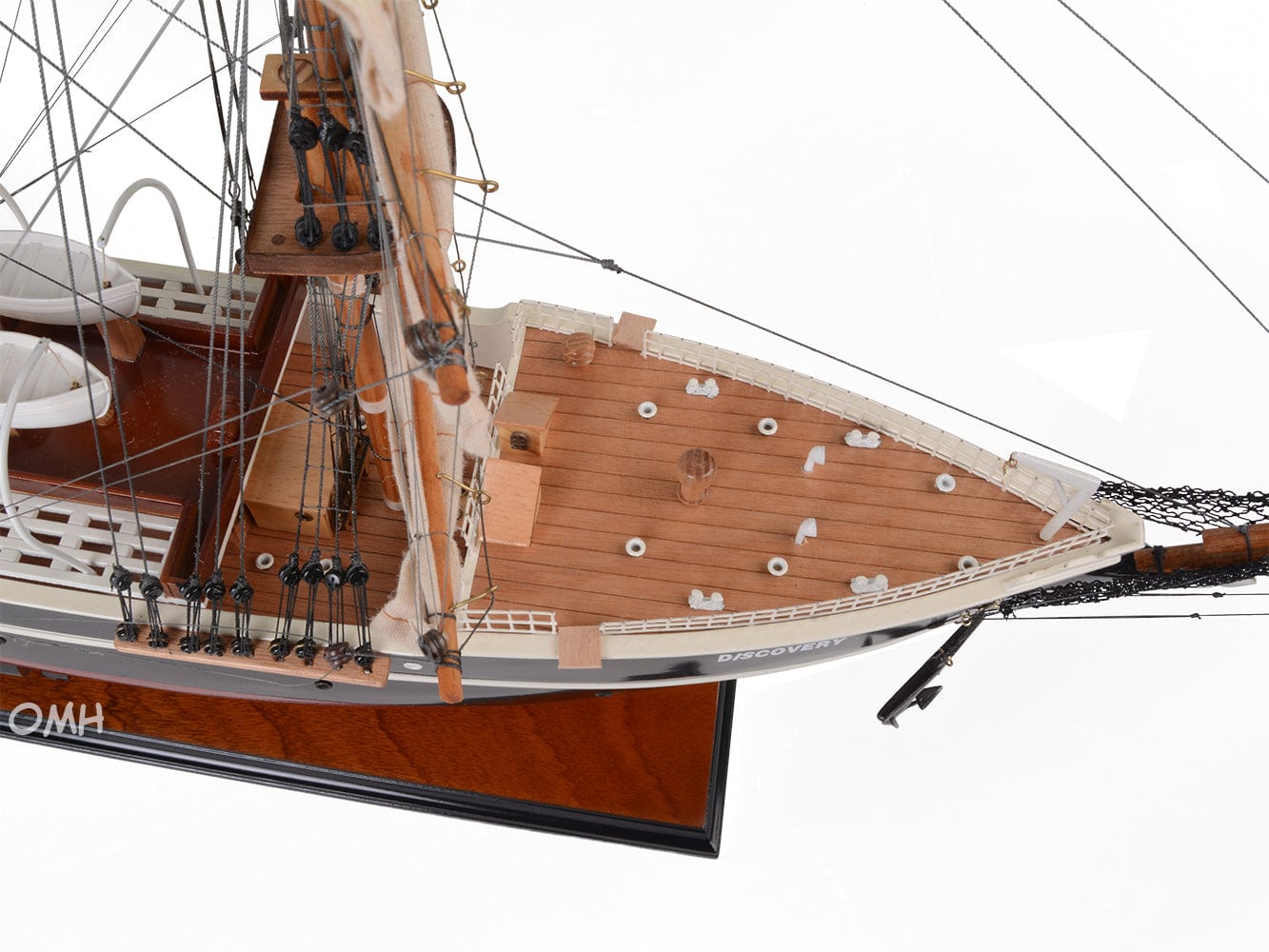 ALDO Creative Arts Collectibles Scale Model RRS Discovery British National Antarctic Expedition Barque-Rigged Auxiliary Steamship  Exclusive Edition Sailboat Wood Model Assembled