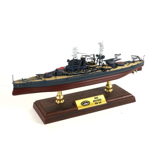 ALDO Creative Arts Collectibles Scale Model USSN Arizona BB39 Pennsylvania-Class Batleship G86013 WWII Pearl Harbor Alloy Model Assembled