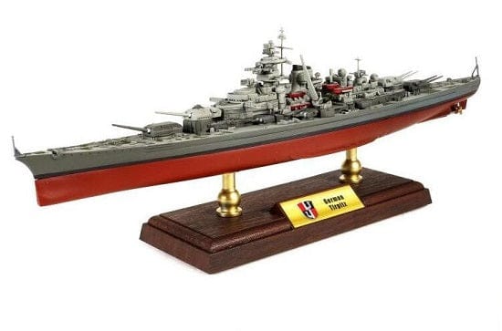 ALDO Creative Arts Collectibles> Scale Model World War II German Flagship Tirpitz Military Battleship Alloy  14" Long Model Assembled