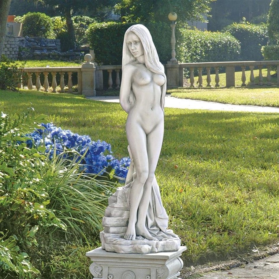 ALDO Décor>Artwork>Sculptures & Statues 11"Wx10"Dx32"H / NEW / resin Venus Contemporary Garden Sculpture By Carlo Bronti