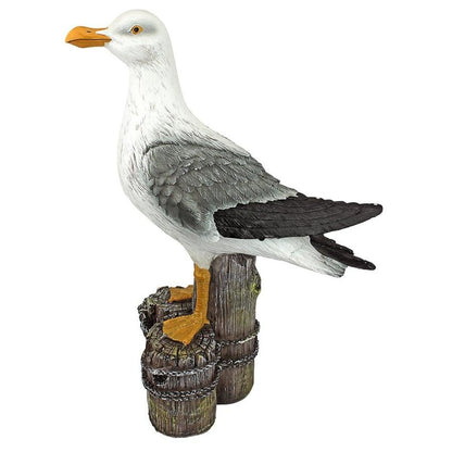 ALDO Décor>Artwork>Sculptures & Statues 12"Wx6.5"Dx17.5"H / new / resin Dockside Seagull Garden Statue