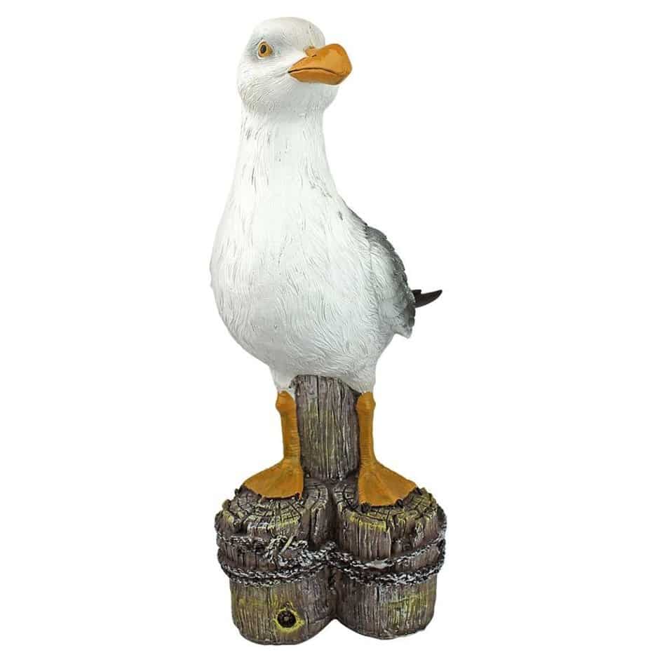 ALDO Décor>Artwork>Sculptures & Statues 12"Wx6.5"Dx17.5"H / new / resin Dockside Seagull Garden Statue