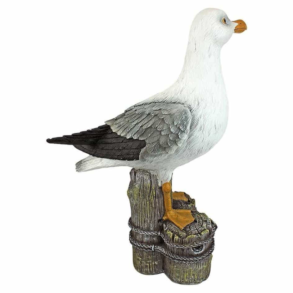 ALDO Décor>Artwork>Sculptures & Statues 12"Wx6.5"Dx17.5"H / new / resin Dockside Seagull Garden Statue