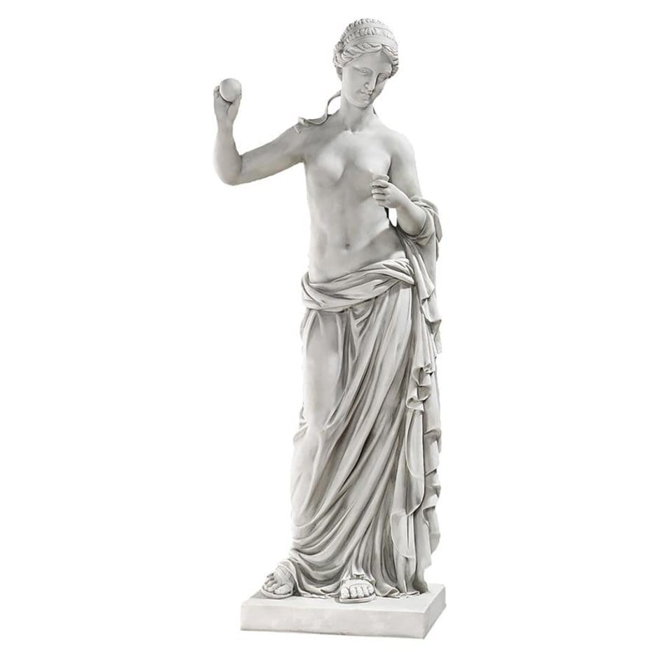 ALDO Décor>Artwork>Sculptures & Statues 13"Wx12.5"Dx38"H. 32 lbs. / NEW / resin Venus  Grande Garden Statue By Artist Praxiteles in Louvre, Paris