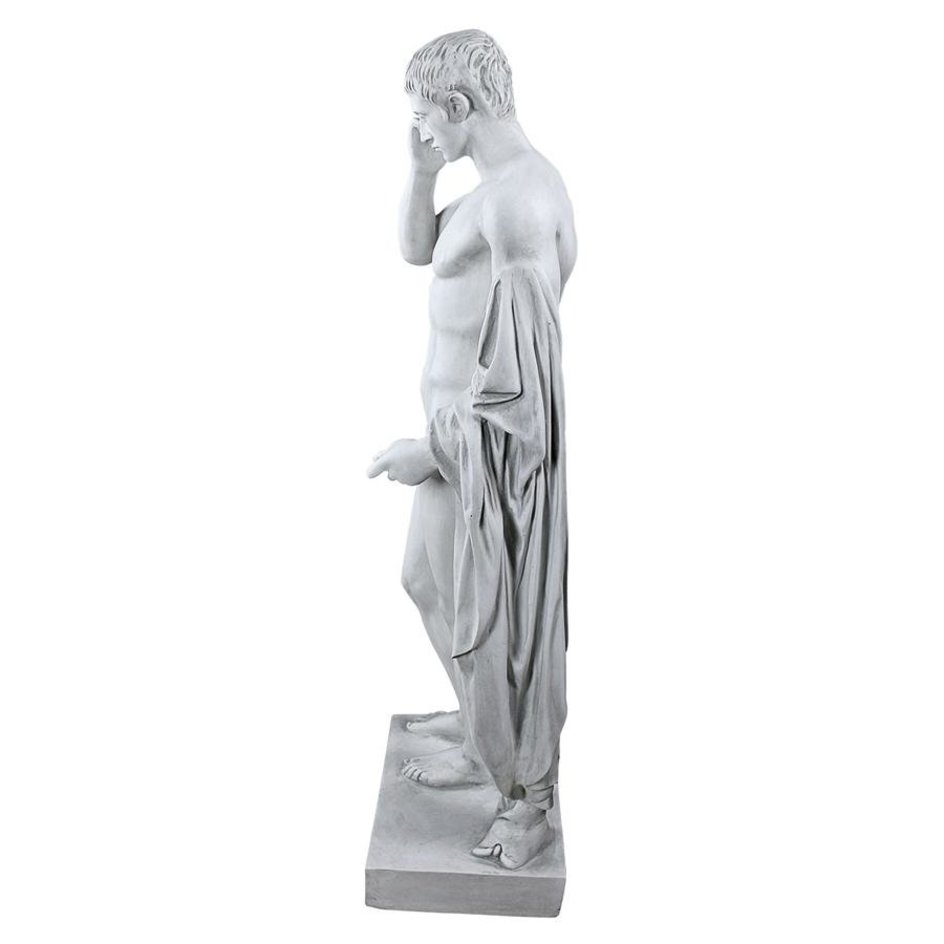 ALDO Décor>Artwork>Sculptures & Statues 14"Wx11.5"Dx37"H / NEW / resin European Estates Roman Statue Of Germanicus  By Artist Kleomenes 1st Century BC Louvre Paris .