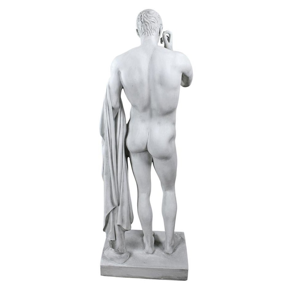 ALDO Décor>Artwork>Sculptures & Statues 14"Wx11.5"Dx37"H / NEW / resin European Estates Roman Statue Of Germanicus  By Artist Kleomenes 1st Century BC Louvre Paris .