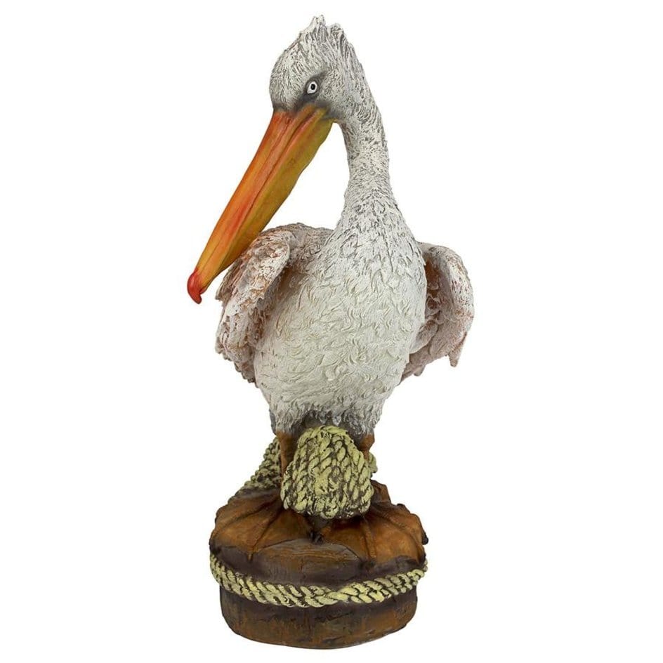 ALDO Décor>Artwork>Sculptures & Statues 7"Wx7.5"Dx15"H / new / resin Ocean Side Pelican Garden Statue