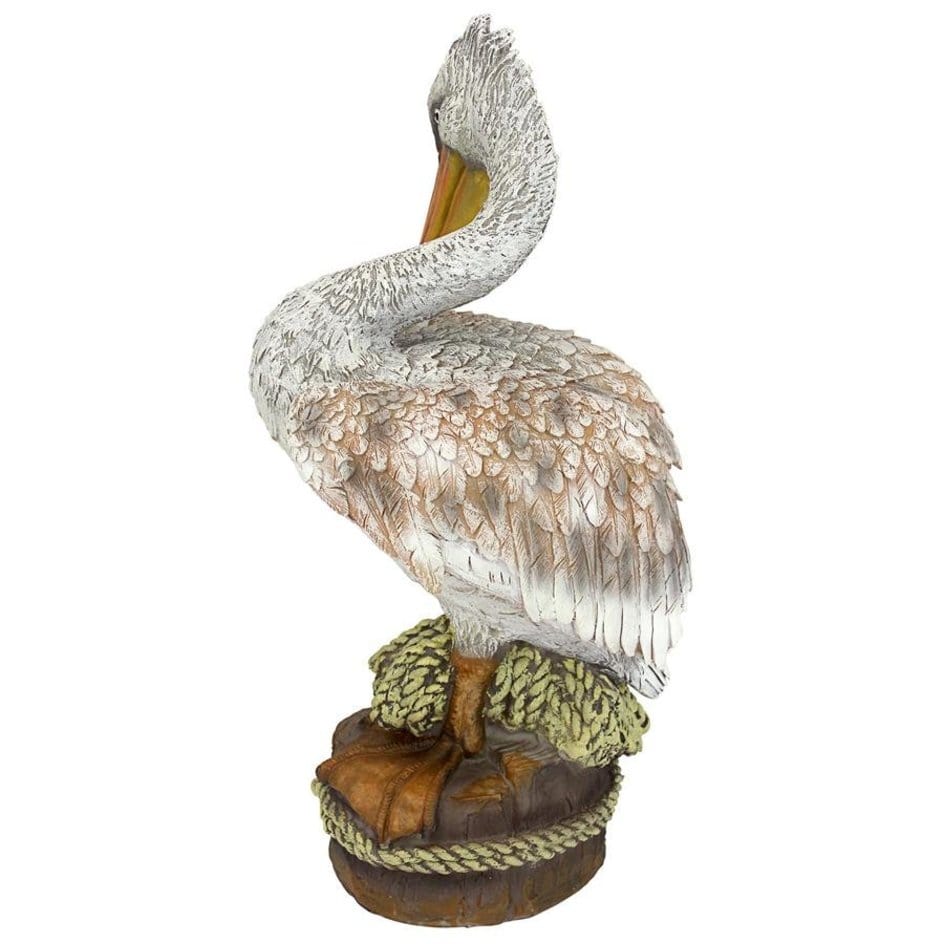 ALDO Décor>Artwork>Sculptures & Statues 7"Wx7.5"Dx15"H / new / resin Ocean Side Pelican Garden Statue