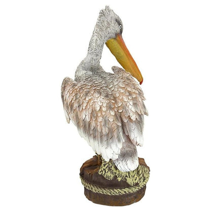 ALDO Décor>Artwork>Sculptures & Statues 7"Wx7.5"Dx15"H / new / resin Ocean Side Pelican Garden Statue