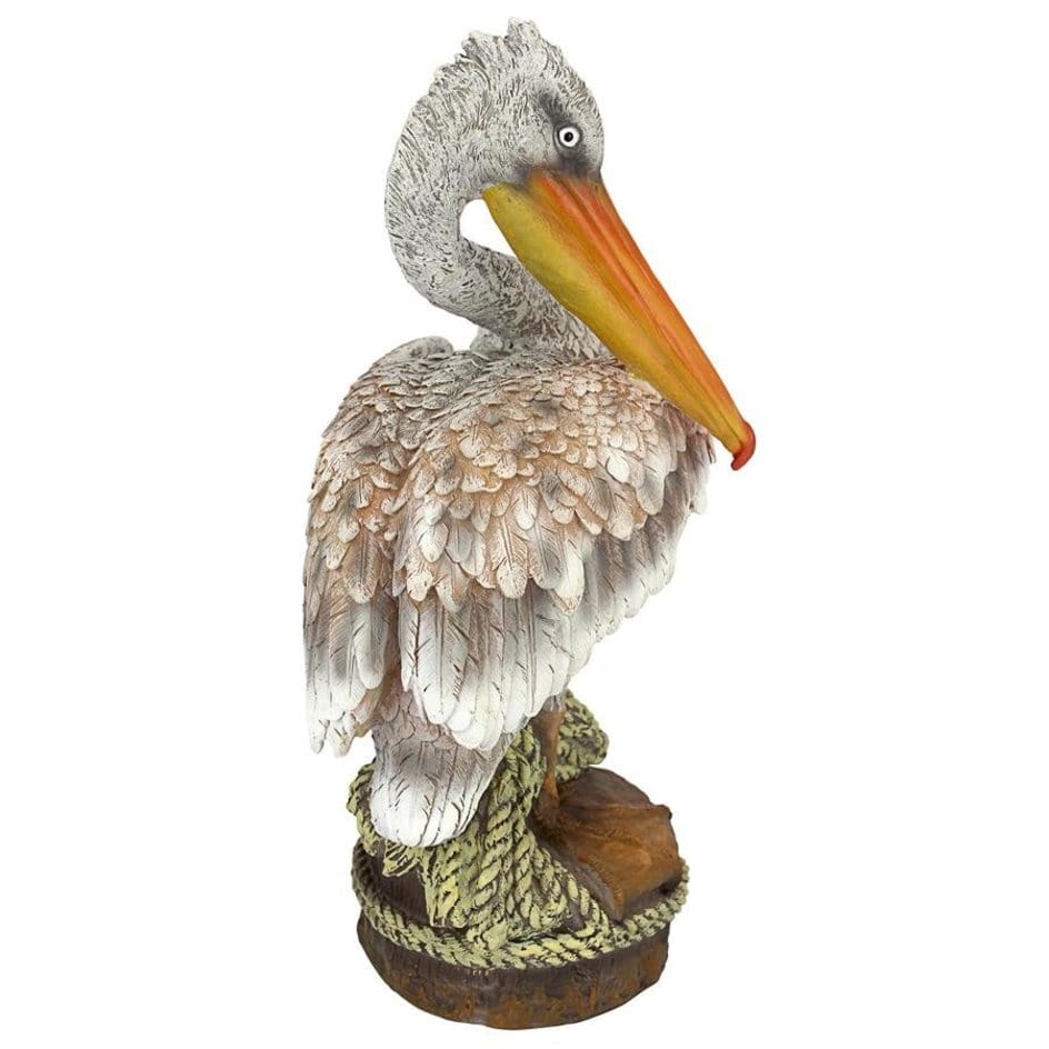 ALDO Décor>Artwork>Sculptures & Statues 7"Wx7.5"Dx15"H / new / resin Ocean Side Pelican Garden Statue