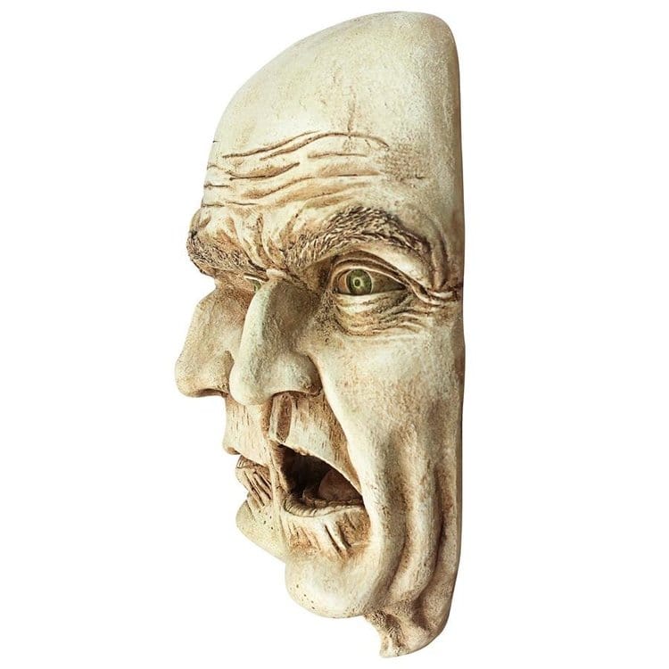 ALDO Décor>Artwork>Sculptures & Statues 9"Wx4"Dx10"H / NEW / Resin Nightmare Halloween Wall Sculpture By artist Liam Manchester