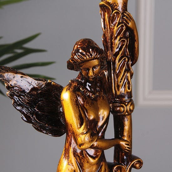 ALDO Décor>Artwork>Sculptures & Statues Angels Candle Holders Golden Candlestick Centerpieces Set Of Two