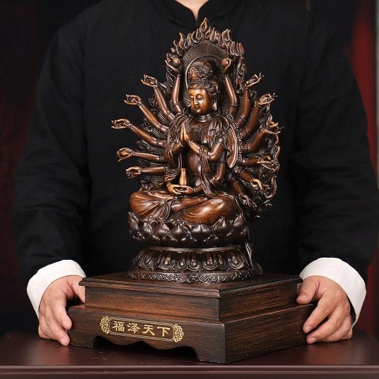 ALDO Décor>Artwork>Sculptures & Statues Feng Shui Large  Bodhisattva Thousand-Handed Goddess of Mercy