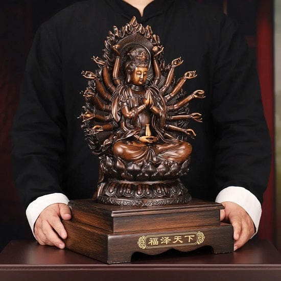 ALDO Décor>Artwork>Sculptures & Statues Feng Shui Large  Bodhisattva Thousand-Handed Goddess of Mercy