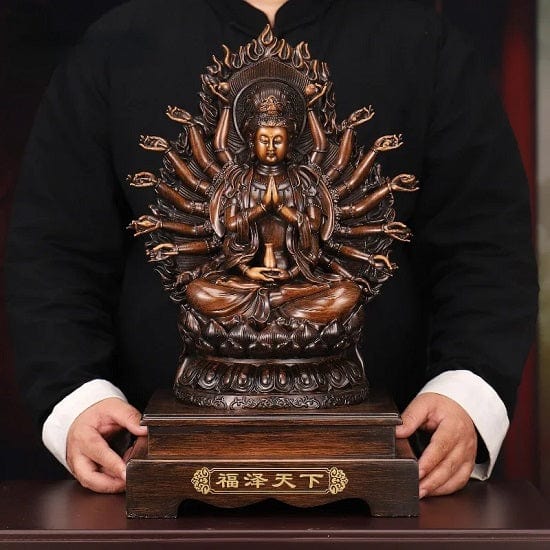 ALDO Décor>Artwork>Sculptures & Statues Feng Shui Large  Bodhisattva Thousand-Handed Goddess of Mercy