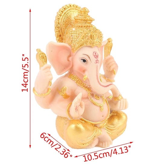 ALDO Décor>Artwork>Sculptures & Statues Gold Lord Ganesha Buddha Statue Elephant God Sculptures or Good Luck,Wealth and amp;Prosperity Style B