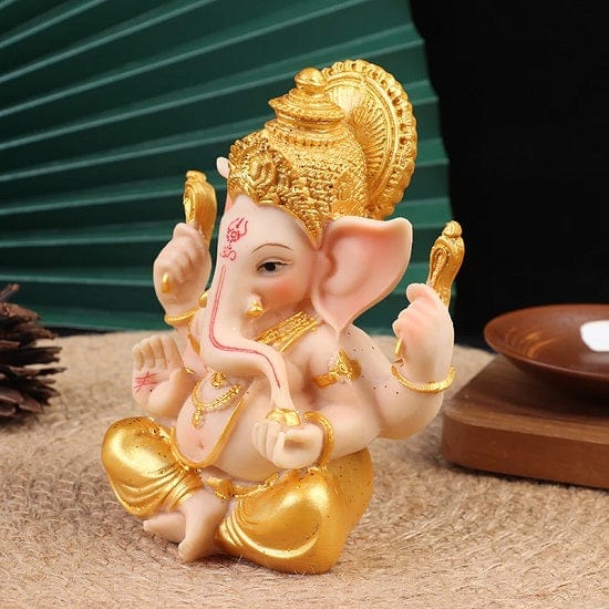 ALDO Décor>Artwork>Sculptures & Statues Gold Lord Ganesha Buddha Statue Elephant God Sculptures or Good Luck,Wealth and amp;Prosperity Style B