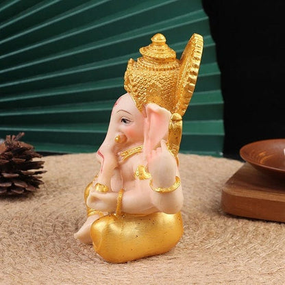 ALDO Décor>Artwork>Sculptures & Statues Gold Lord Ganesha Buddha Statue Elephant God Sculptures or Good Luck,Wealth and amp;Prosperity Style B